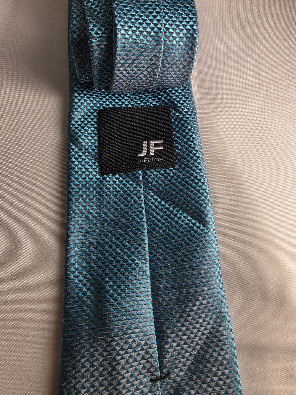 jf j.ferrar Teal Micro-Pattern Men's Tie